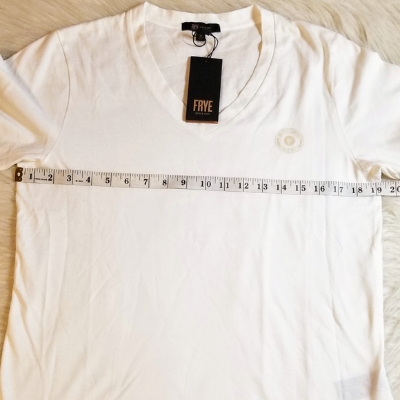 FRYE Logo Vneck T Shirt - Picture 7 of 9